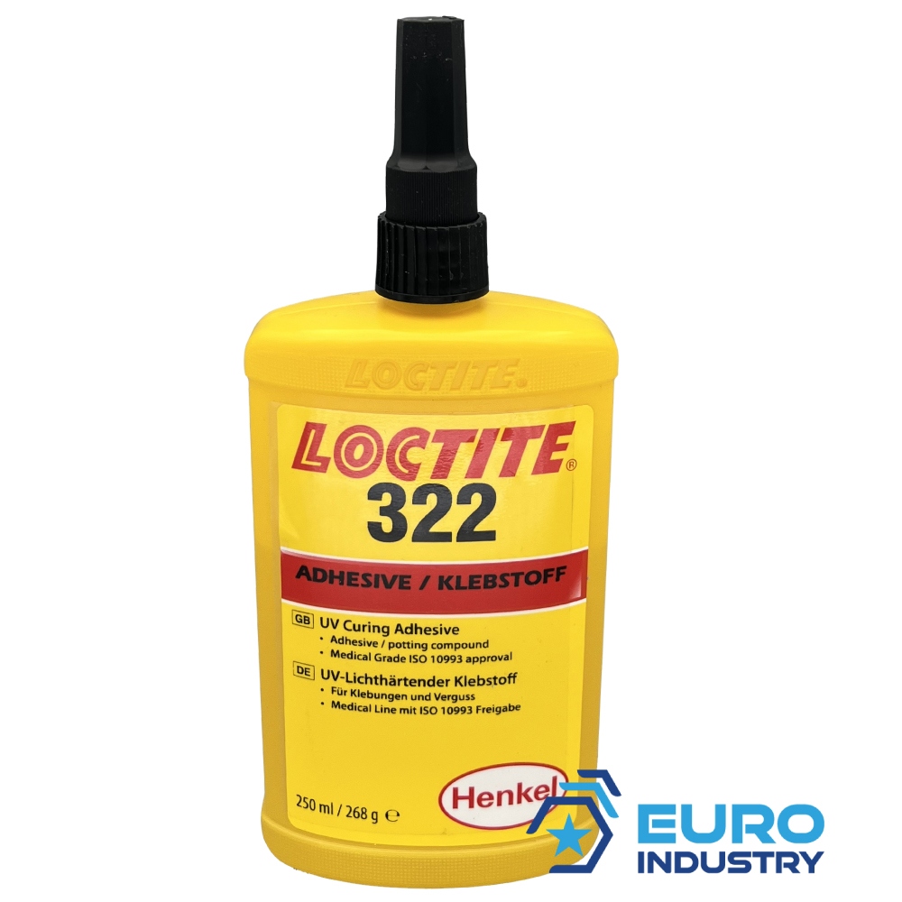 pics/Loctite/Copyright EIS/Tube/AA 322/loctite-aa-322-uv-light-cure-adhesive-for-plastics-yellow-250ml-bottle-002.jpg